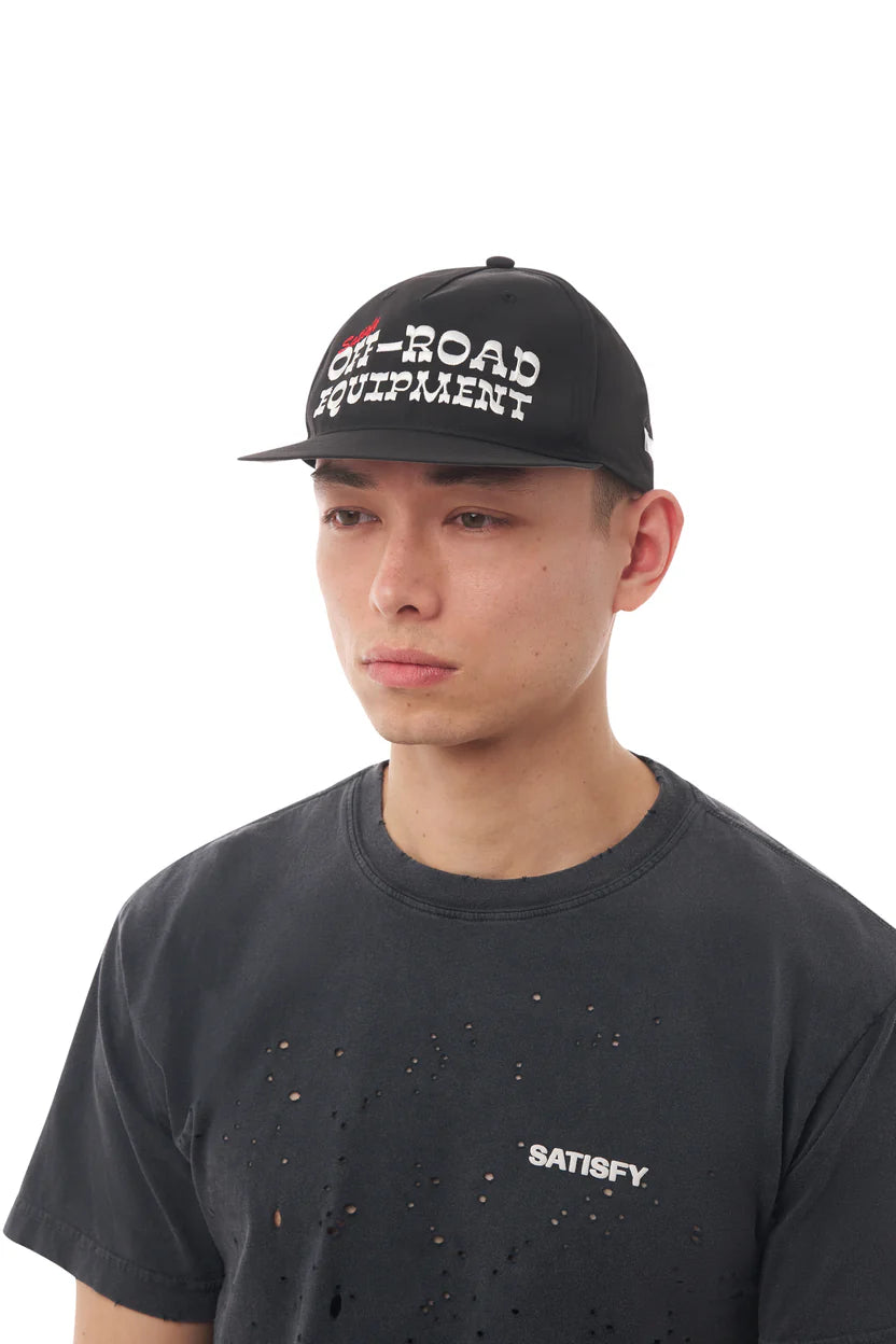 SATISFY - FliteSilk™ 5‑Panel Pinch Cap - Black Off Road