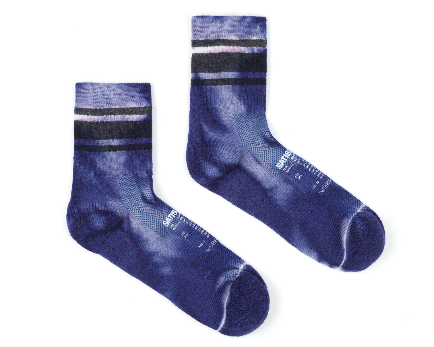 SATISFY - Merino Tube Socks - Dusk Tie-Dye