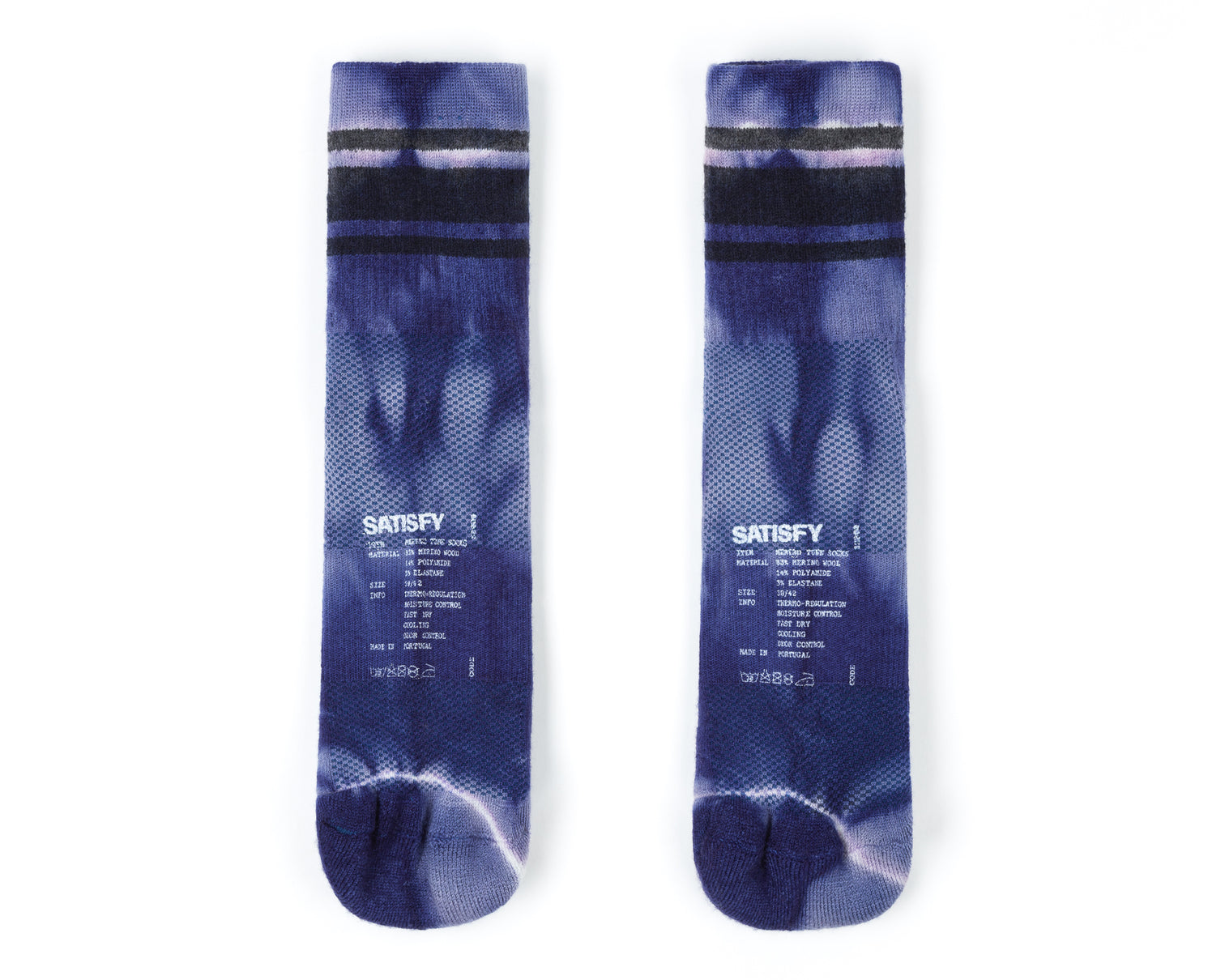 SATISFY - Merino Tube Socks - Dusk Tie-Dye