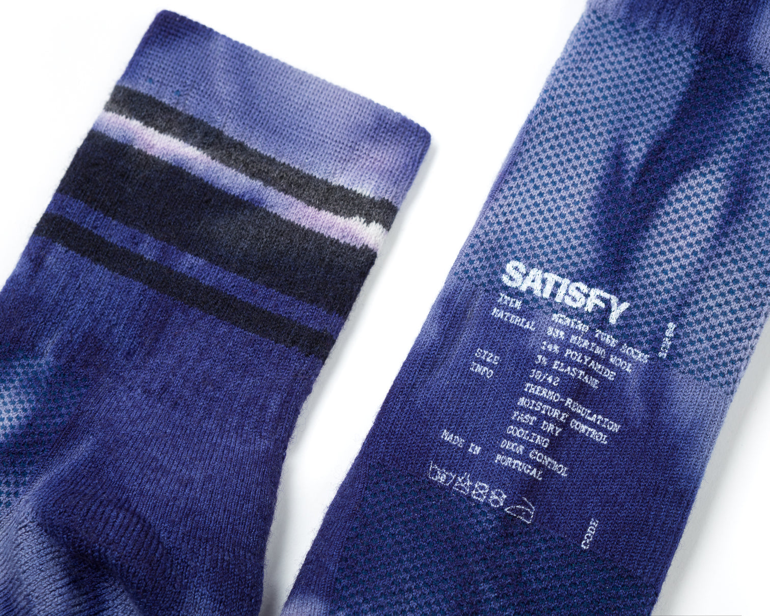 SATISFY - Merino Tube Socks - Dusk Tie-Dye