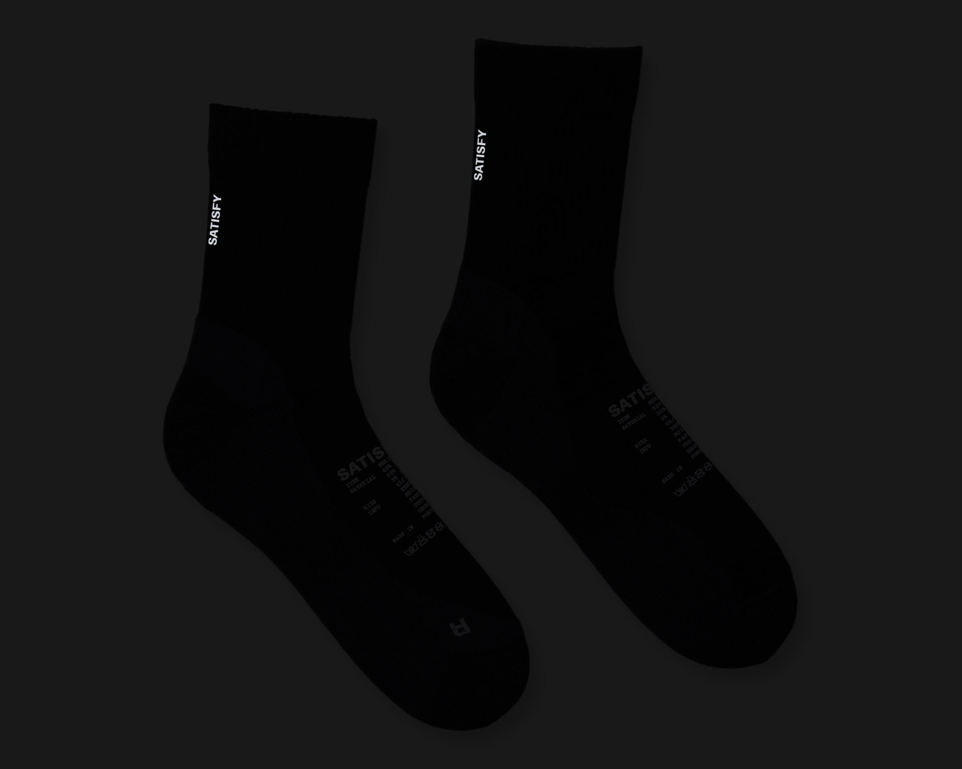SATISFY - Merino Nylon Tube Socks - Black