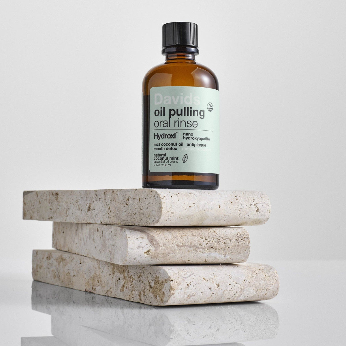 Davids - Hydroxi™ Oil Pulling Oral Rinse with Nano Hydroxyapatite