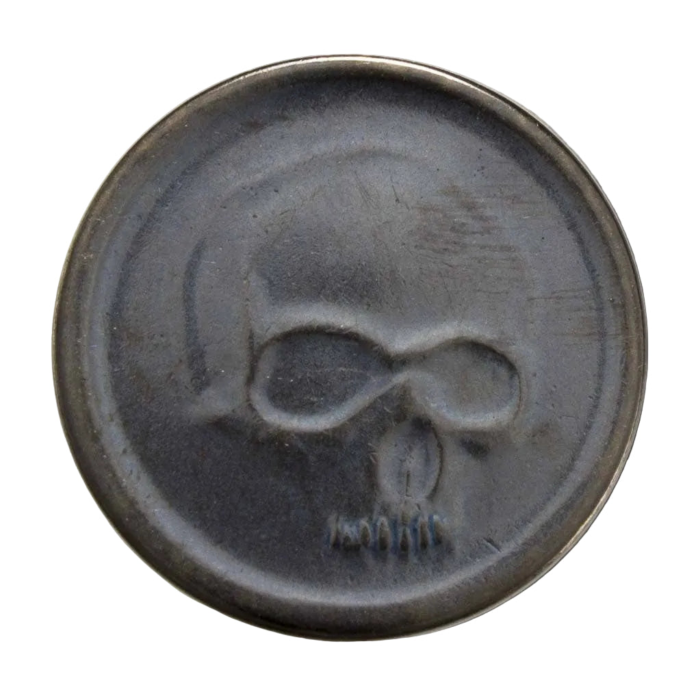 Black Skull of Crom Coin - Blackened Bronze