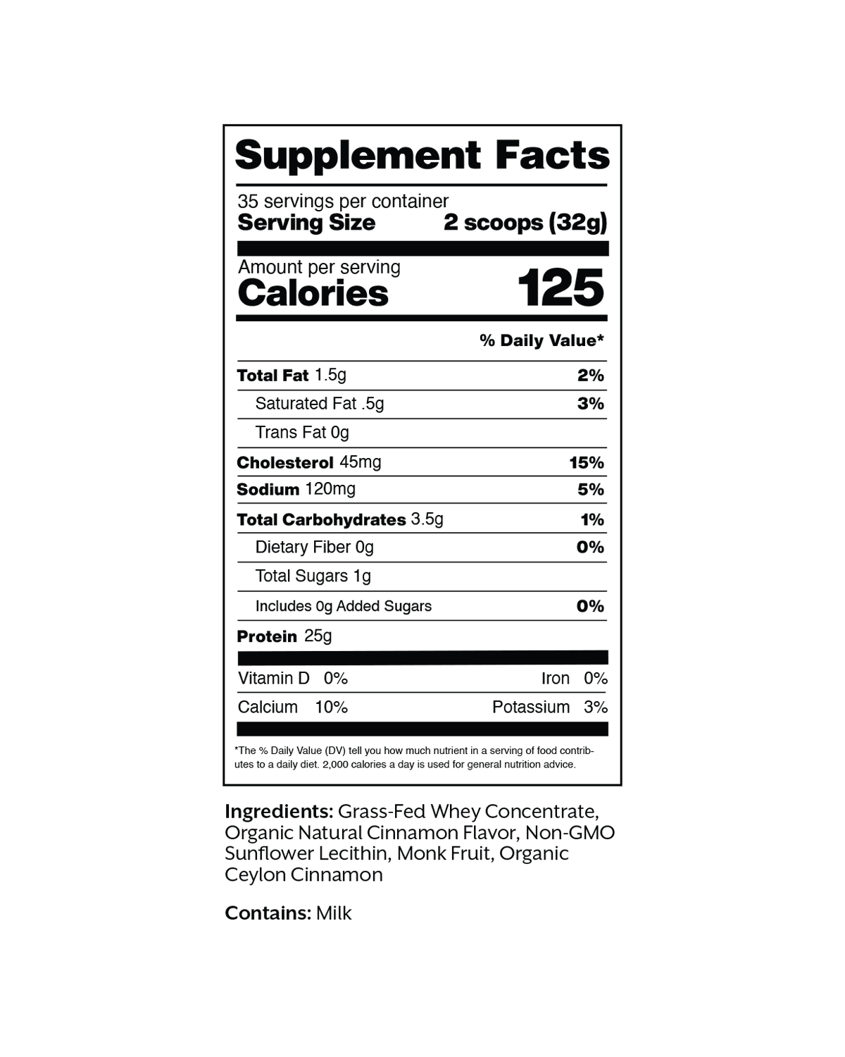 Promix - Whey Protein Powder: Cinnamon Swirl / 2.5 LB Bag