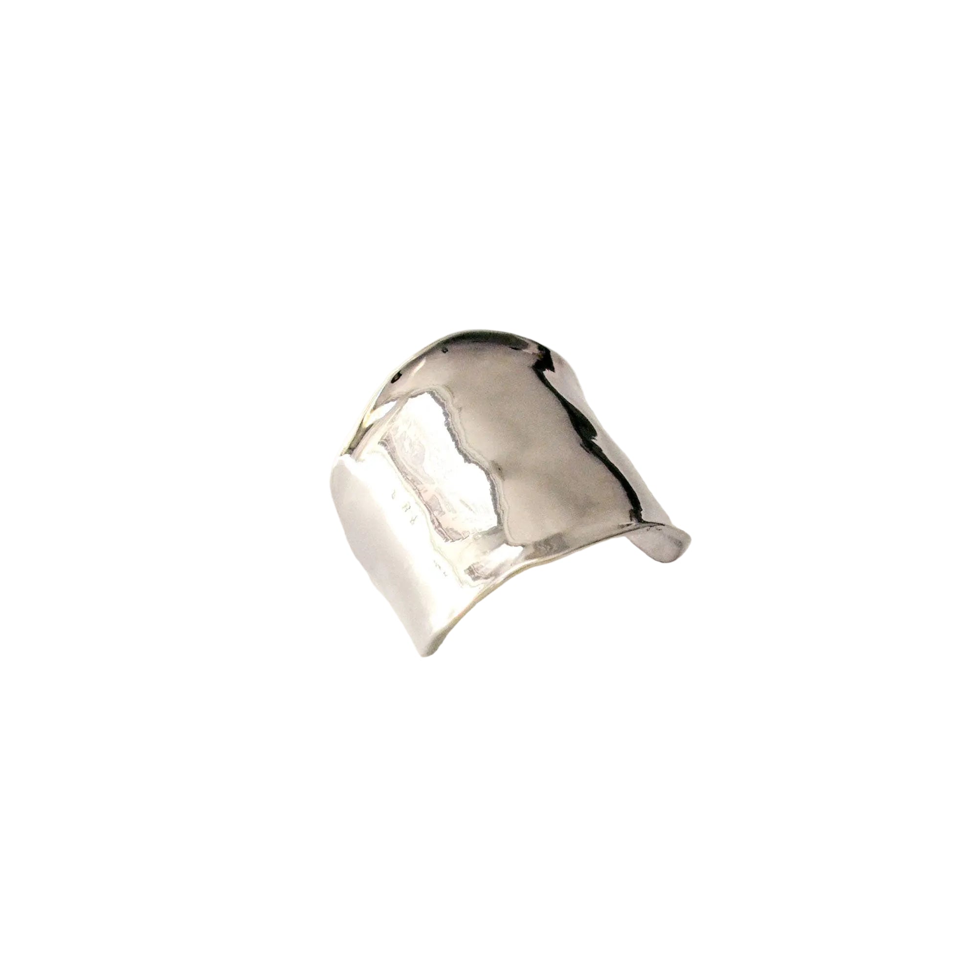 nar'sha - Metal Hair Ponytail Cuff Stick - Silver