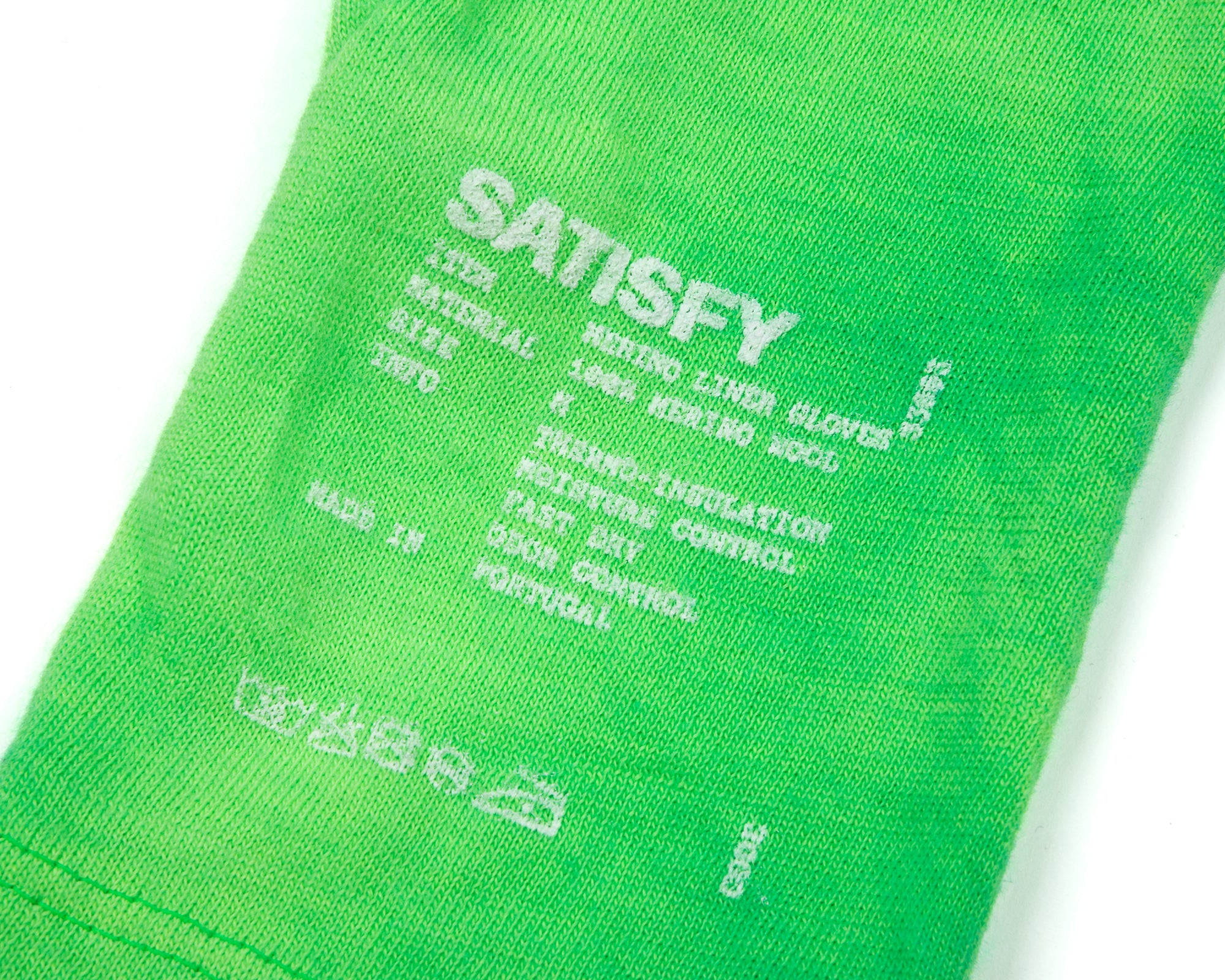 SATISFY - CloudMerino Gloves - Batik Neon Green