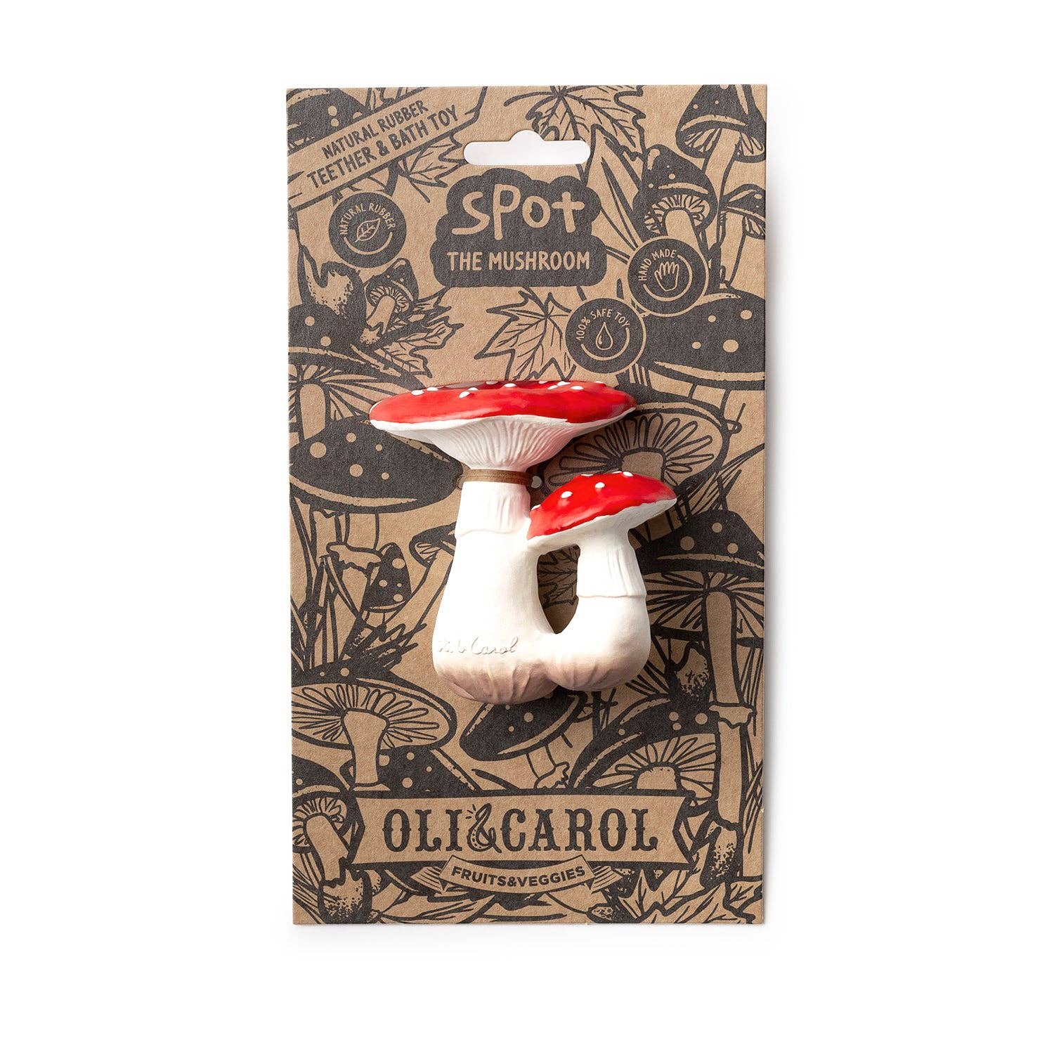 Oli & Carol - Spot the Mushroom Teether Toy