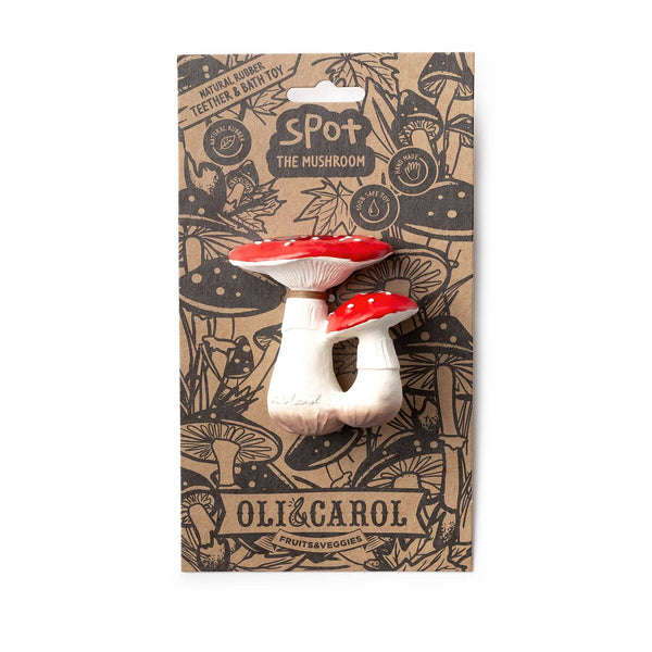 Oli & Carol - Spot the Mushroom Teether Toy