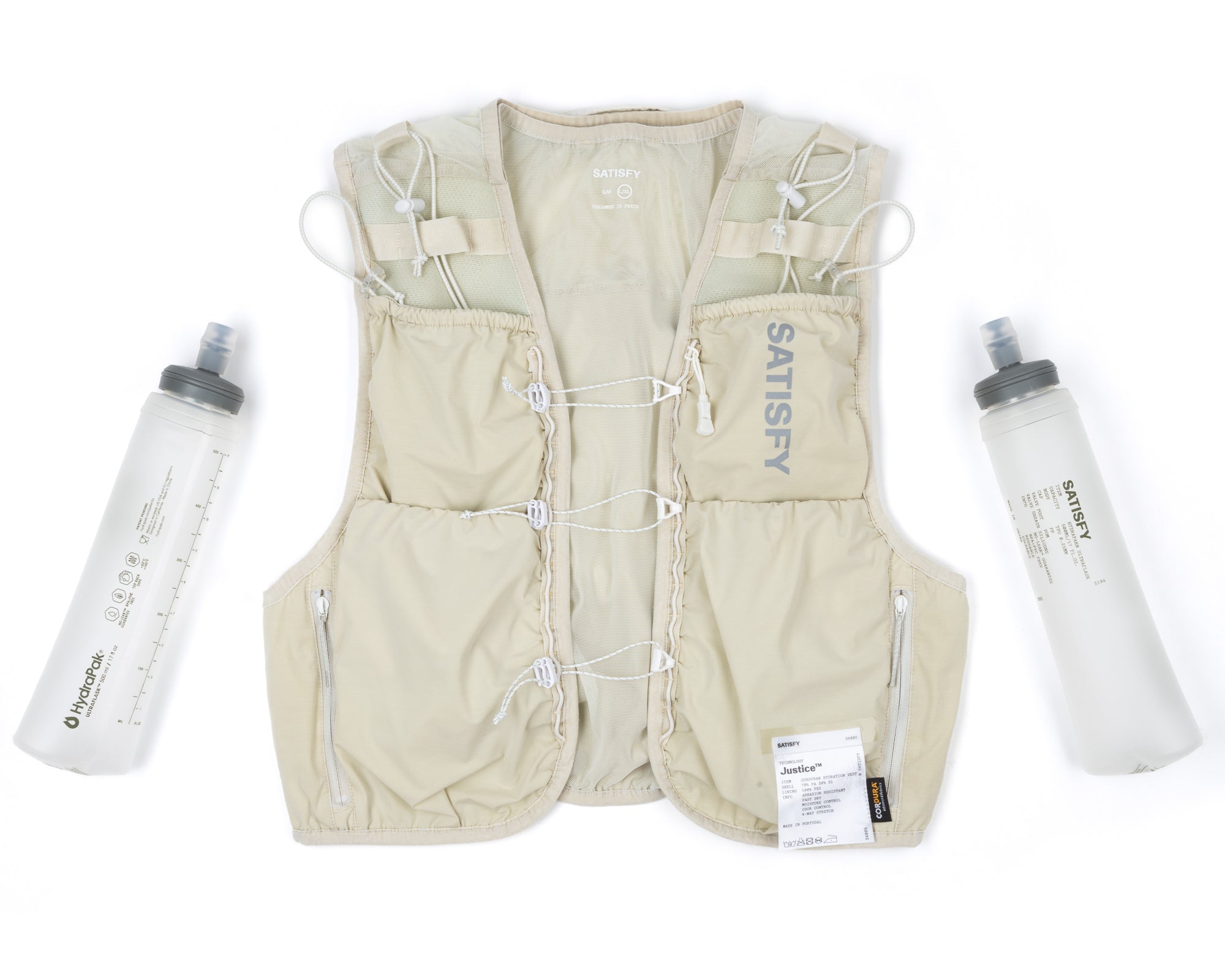 SATISFY - Justice Cordura 5L Hydration Vest - Mineral White