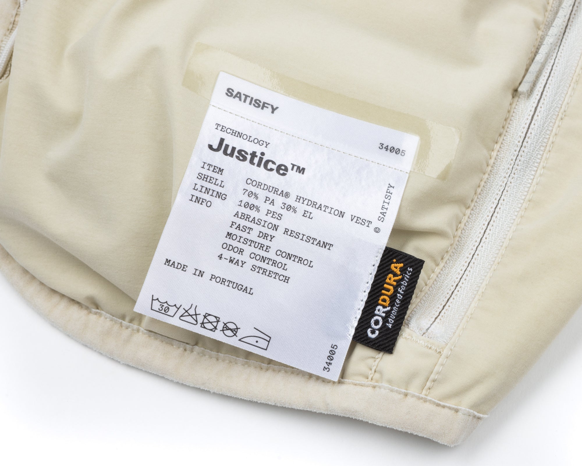 SATISFY - Justice Cordura 5L Hydration Vest - Mineral White