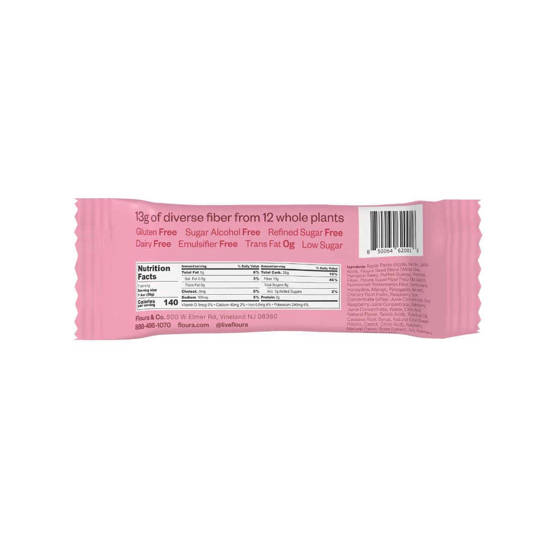 Floura - Fruit Crush Bar - Raspberry Rose