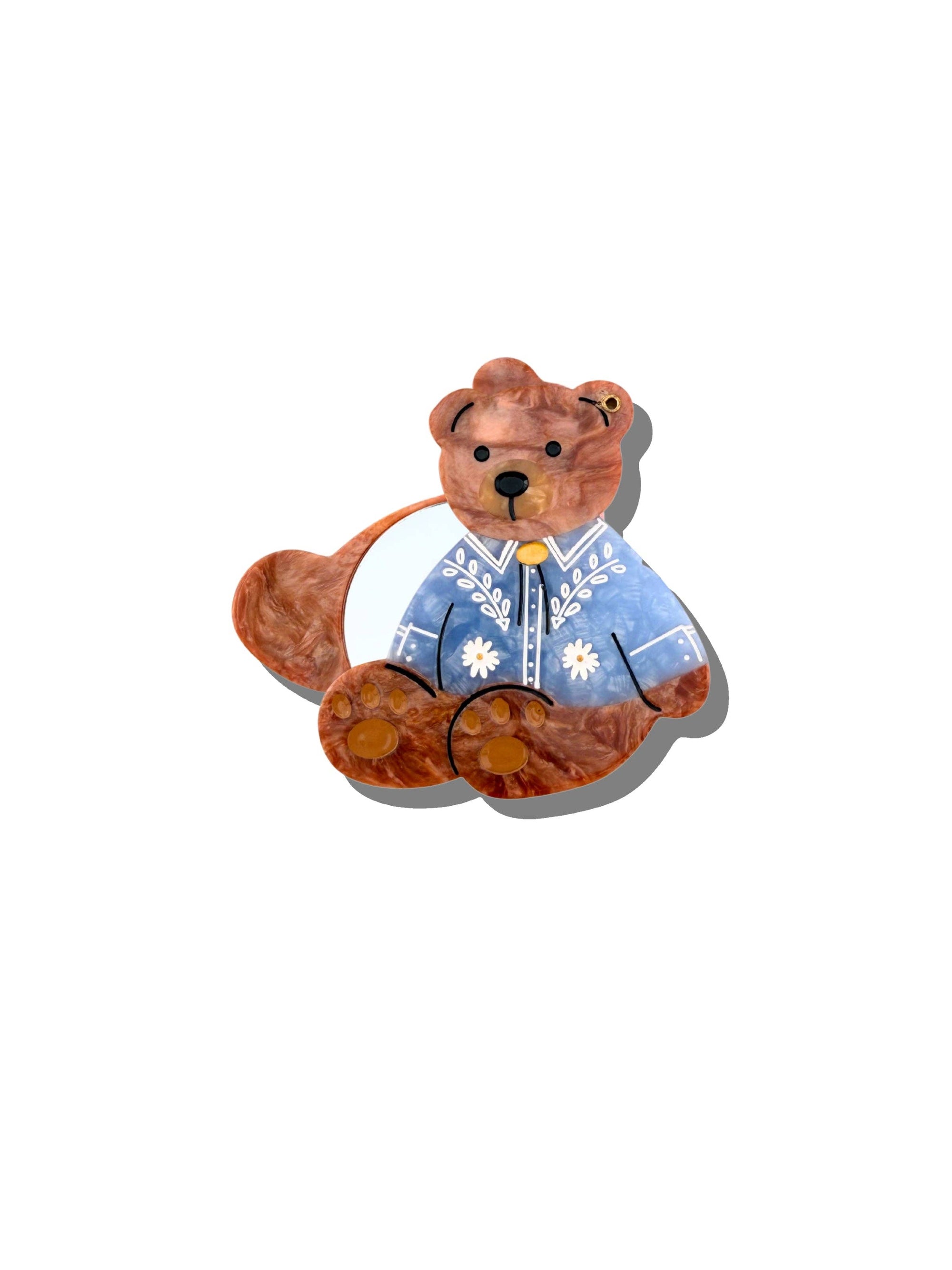 Solar Eclipse - Compact Mirror - Western Teddy