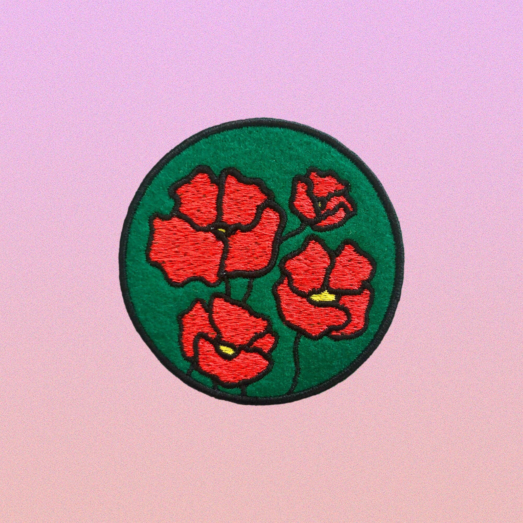 The Space Bureau - Poppy Flower Patch - Iron-on