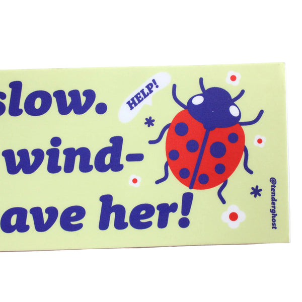 Bug On My Windshield Bumper Sticker - Space Camp