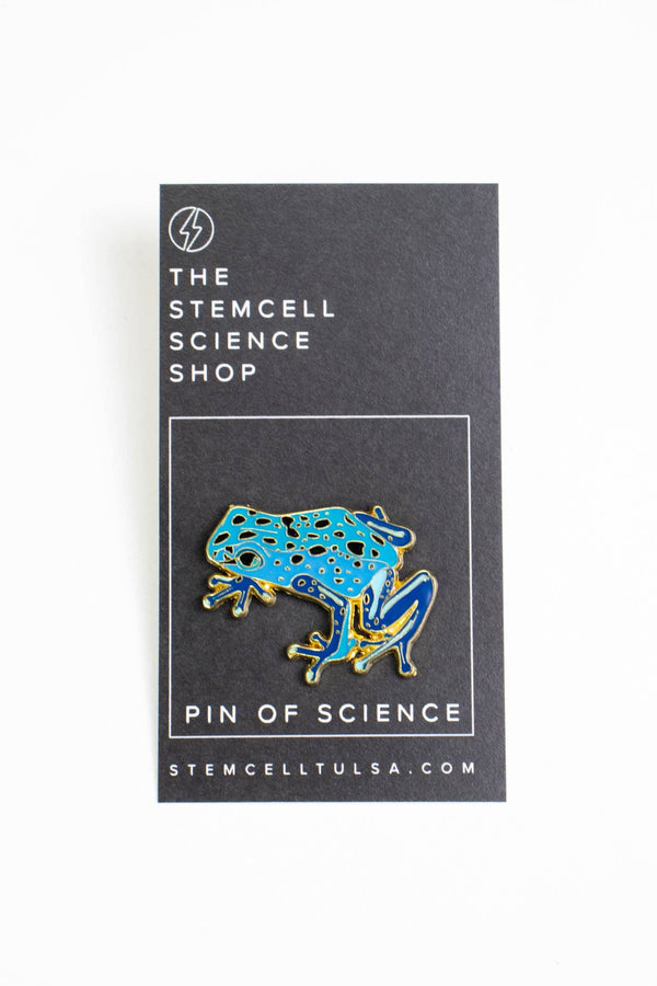 Cobalt Poison Dart Frog Pin