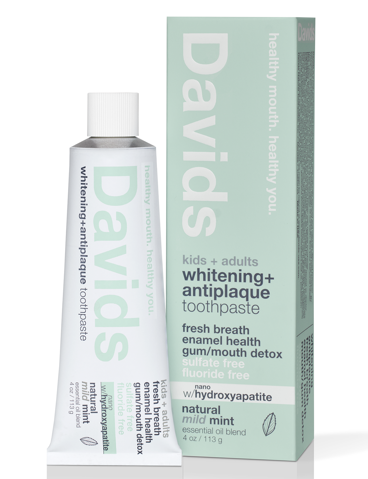 Davids - Kids + Adults Nano Hydroxyapatite Toothpaste - Mild Mint