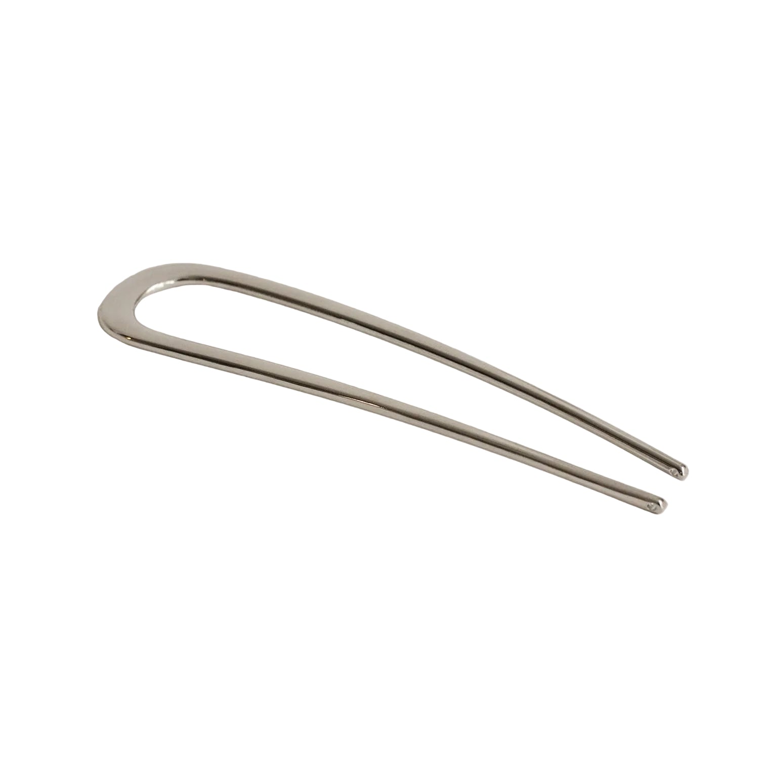 nar'sha - Minimalist Bent U-Shaped Hair Stick - Silver