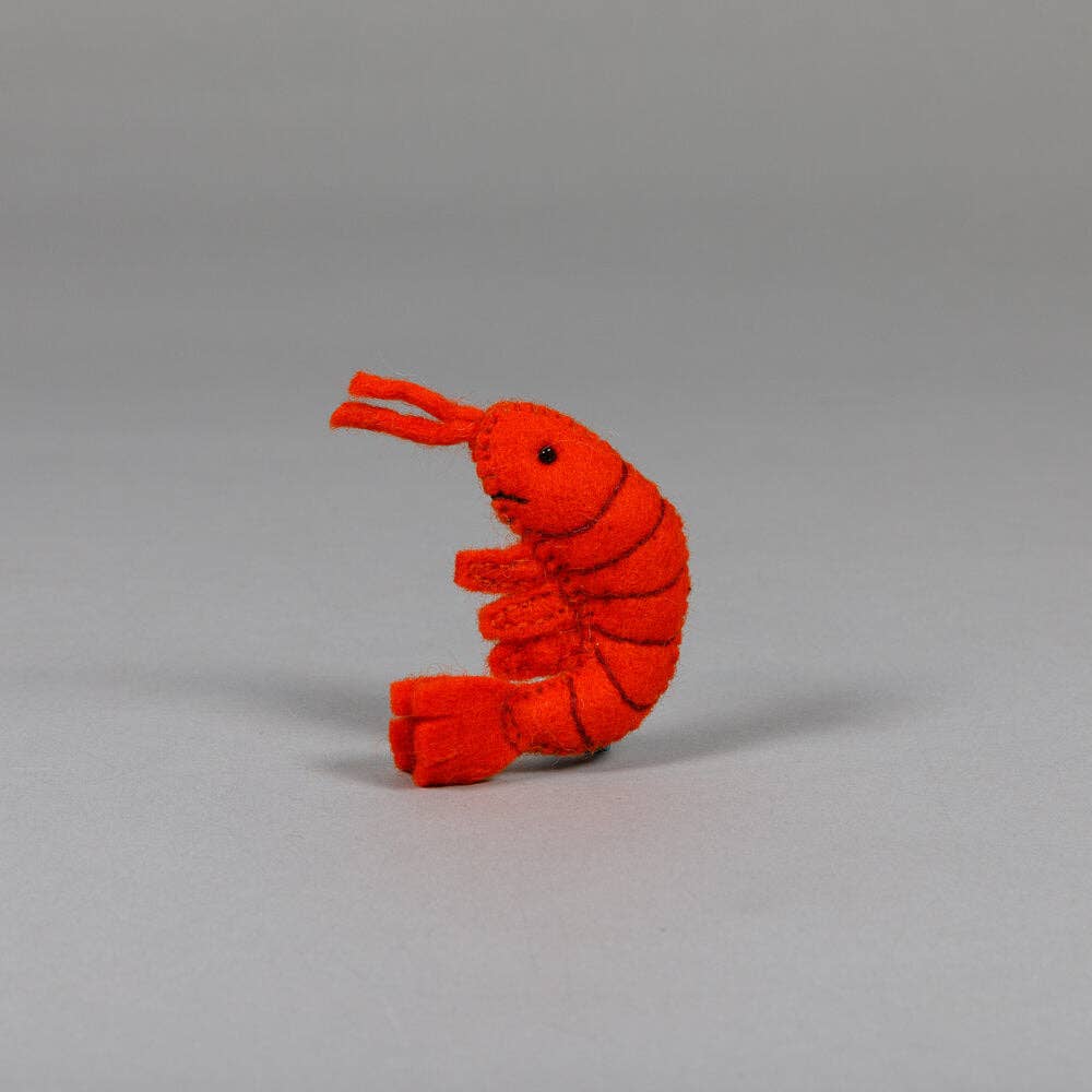 Ware of the Dog - Felted Wool Cat Toy - Shrimp