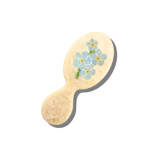 Solar Eclipse - Handbag Hero Hair Brush - Forget-Me-Not