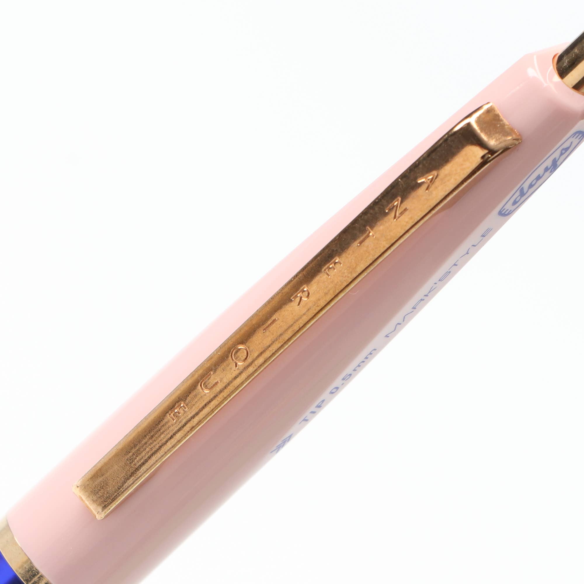 MARK'STYLE - Mach Ballpoint Pen - 0.5mm Black Oil-based ink - Blue-Pink