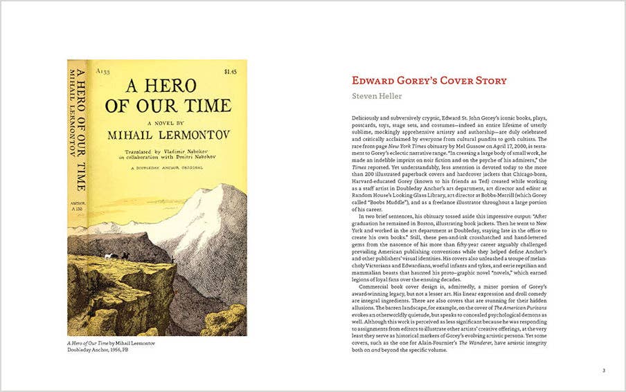Edward Gorey: His Book Cover Art & Design by Steven Heller