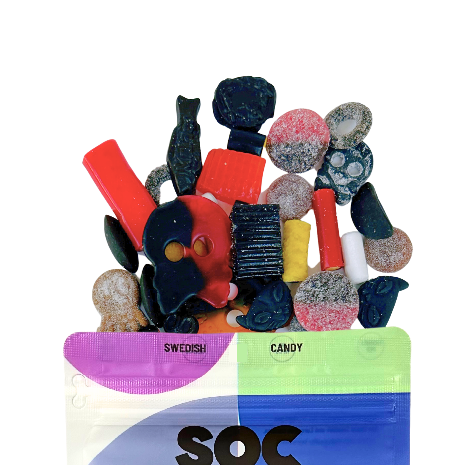 Sockerbit - Licorice Mix Swedish Candy Bag