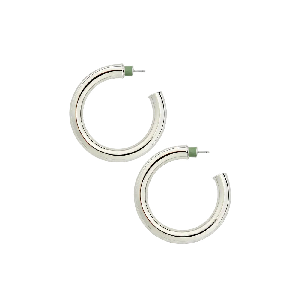 MACHETE - 1.5" Perfect Hoops -  Silver