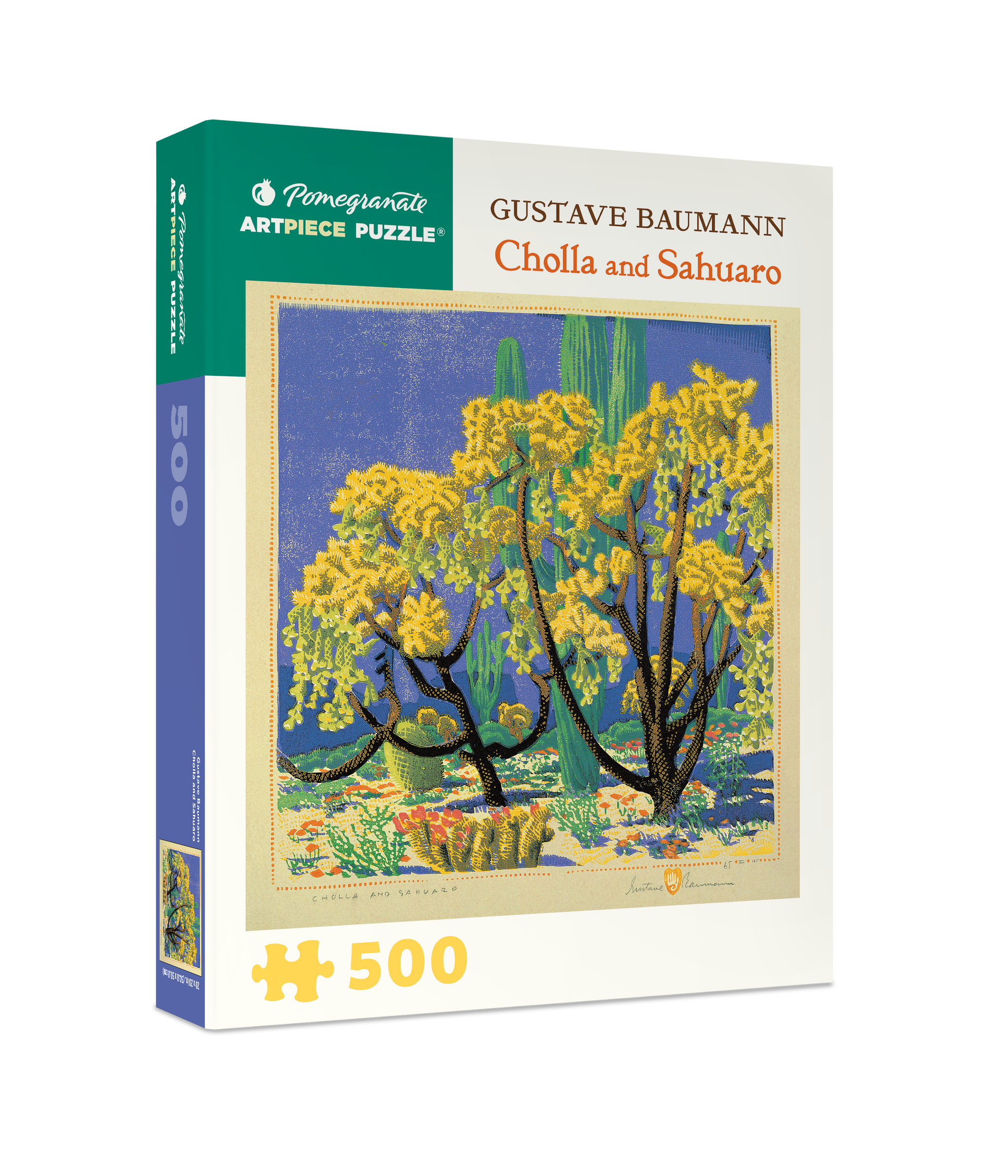 Gustave Baumann: Cholla and Sahuaro 500-piece Jigsaw Puzzle