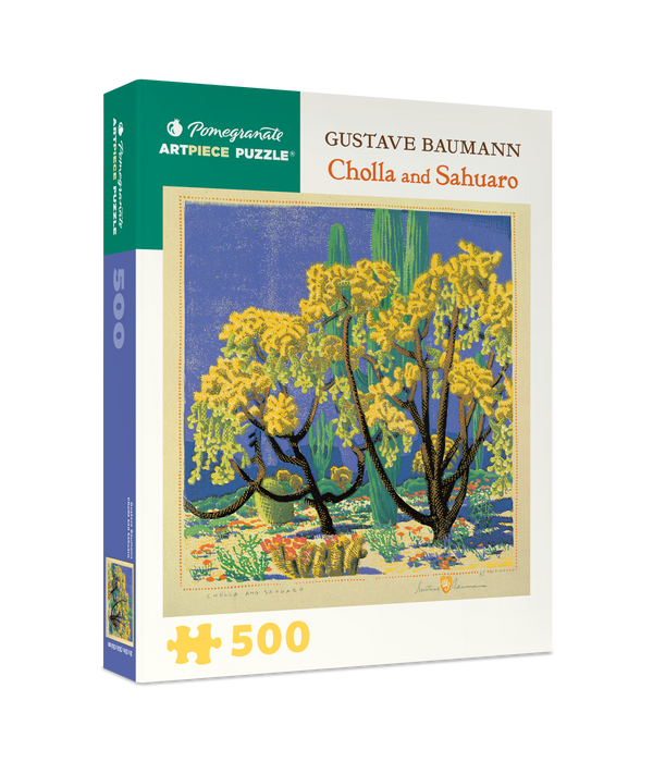 Gustave Baumann: Cholla and Sahuaro 500-piece Jigsaw Puzzle