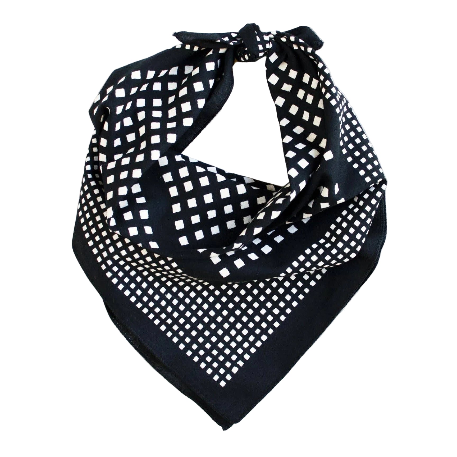 Windowpane Bandana - Black