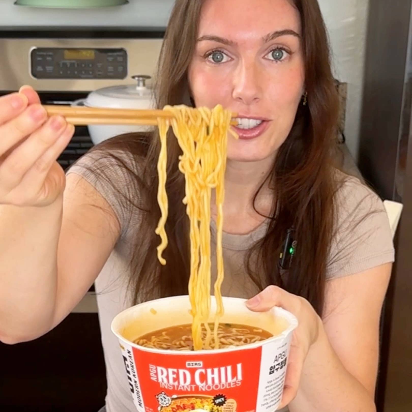 Bias - Red Chili Air Dried Instant Ramen - Big Bowl