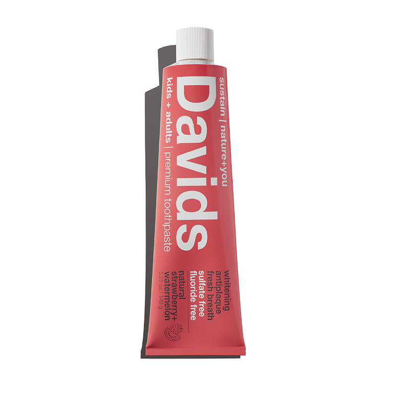 Davids - Kids + Adults Premium Toothpaste - Strawberry Watermelon