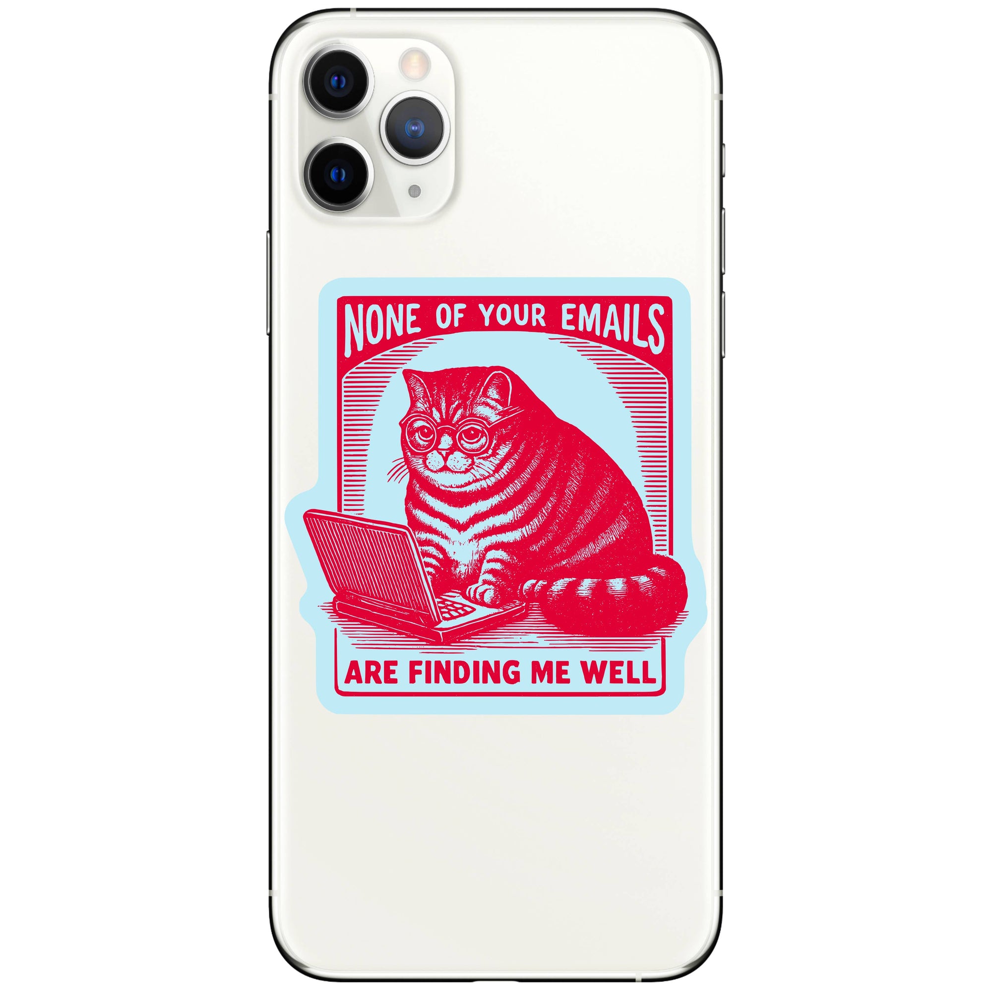 Juju and Moxie - Work Kitty Cat Sarcastic Cute High Quality Vinyl Sticker