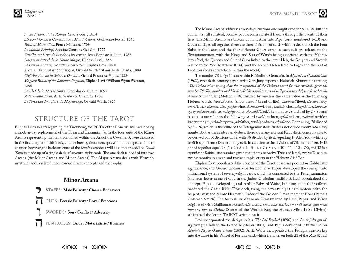 Rota Mundi Tarot: The Rosicrucian Arcanum