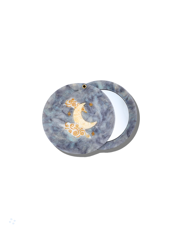 Solar Eclipse - Compact Mirror - Celestial Moon