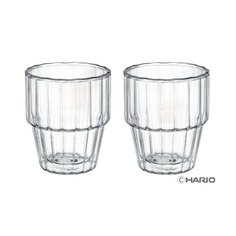 Hario - Double Wall Stacking Glass 300mL: Set of 2