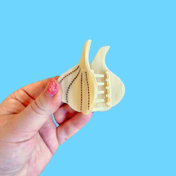Garlic Rhinestone Mini Claw Hair Clip