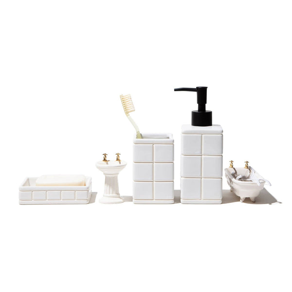 Puebco - CERAMIC BATH ENSEMBLE SOAP DISH