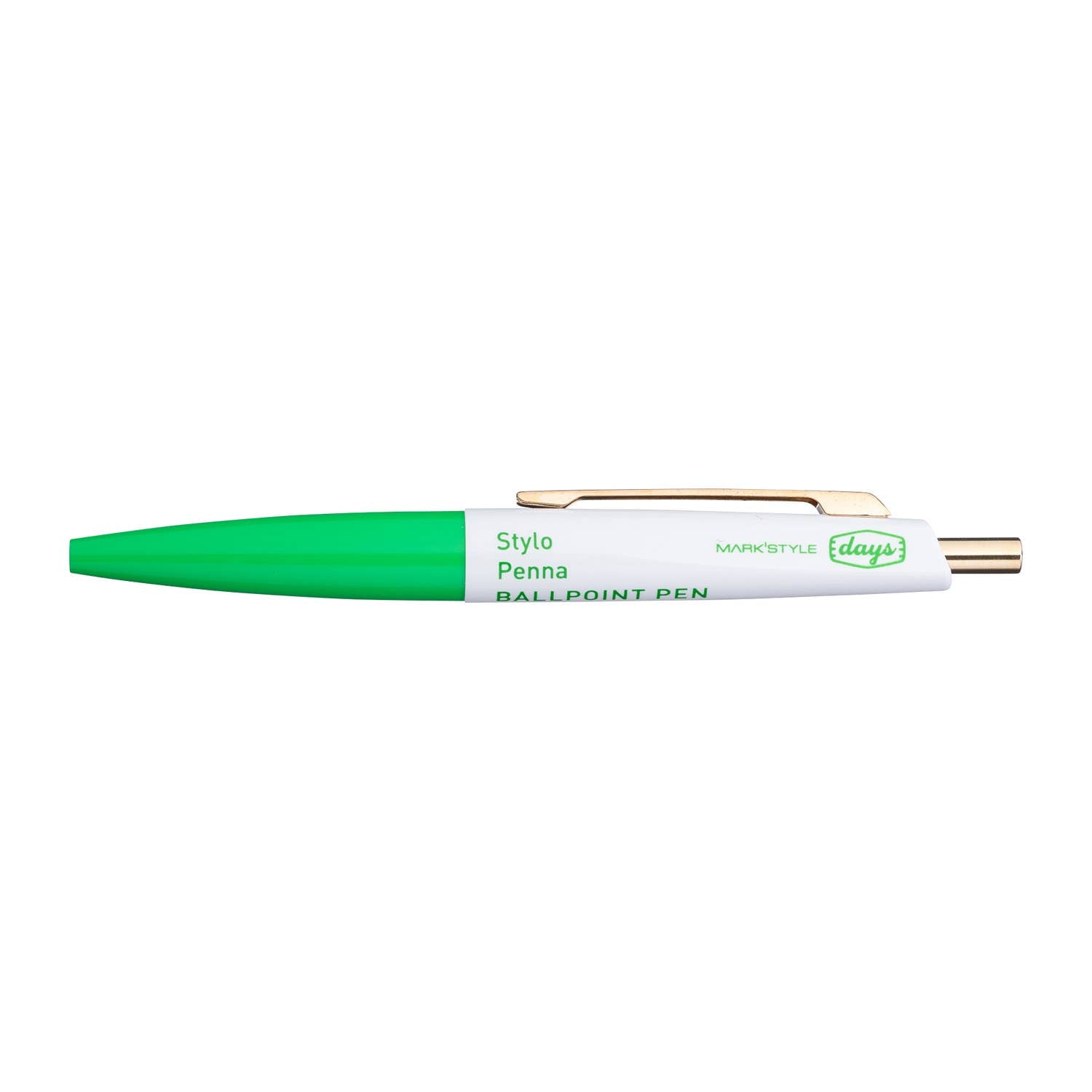 MARK'STYLE - Mini Ball Ink Pen - Beige-Mint