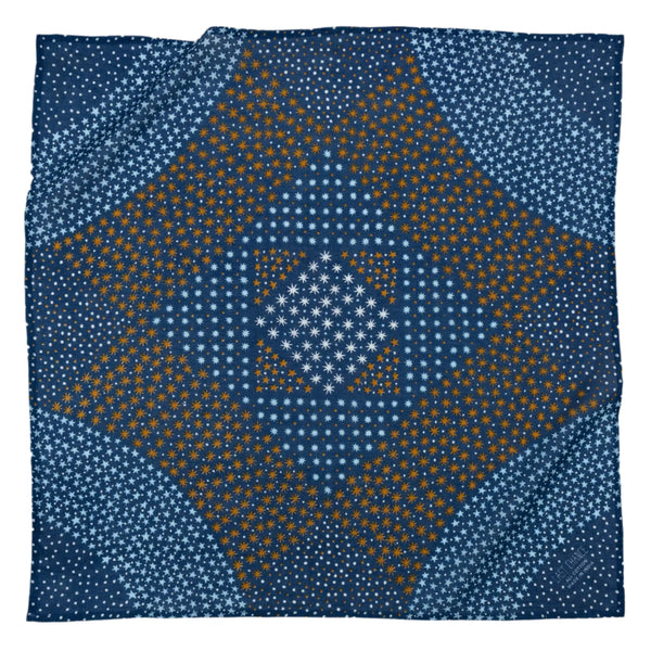 Cotton Starry Bandana in Navy
