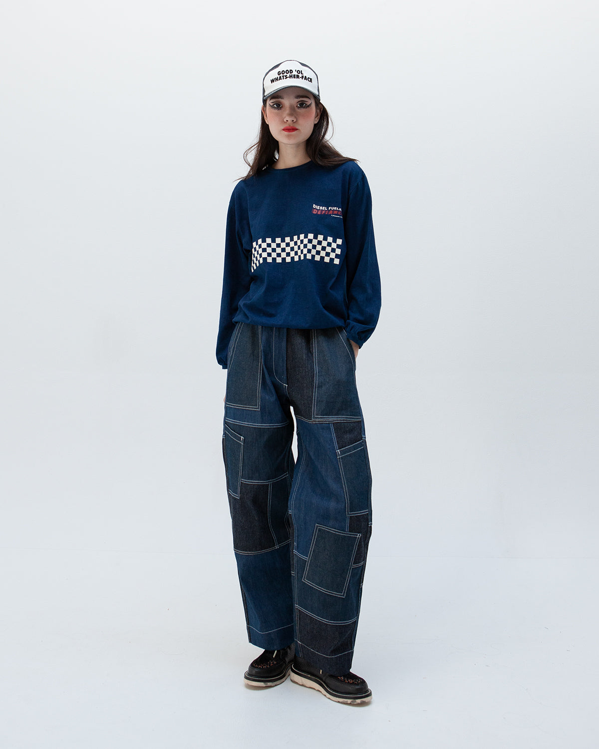 GOOD 'OL WHATS-HER-FACE - Unisex Freedom Flight Pants - Indigo - Space Camp