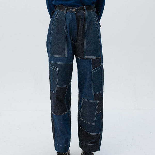 GOOD 'OL WHATS-HER-FACE - Unisex Freedom Flight Pants - Indigo - Space Camp
