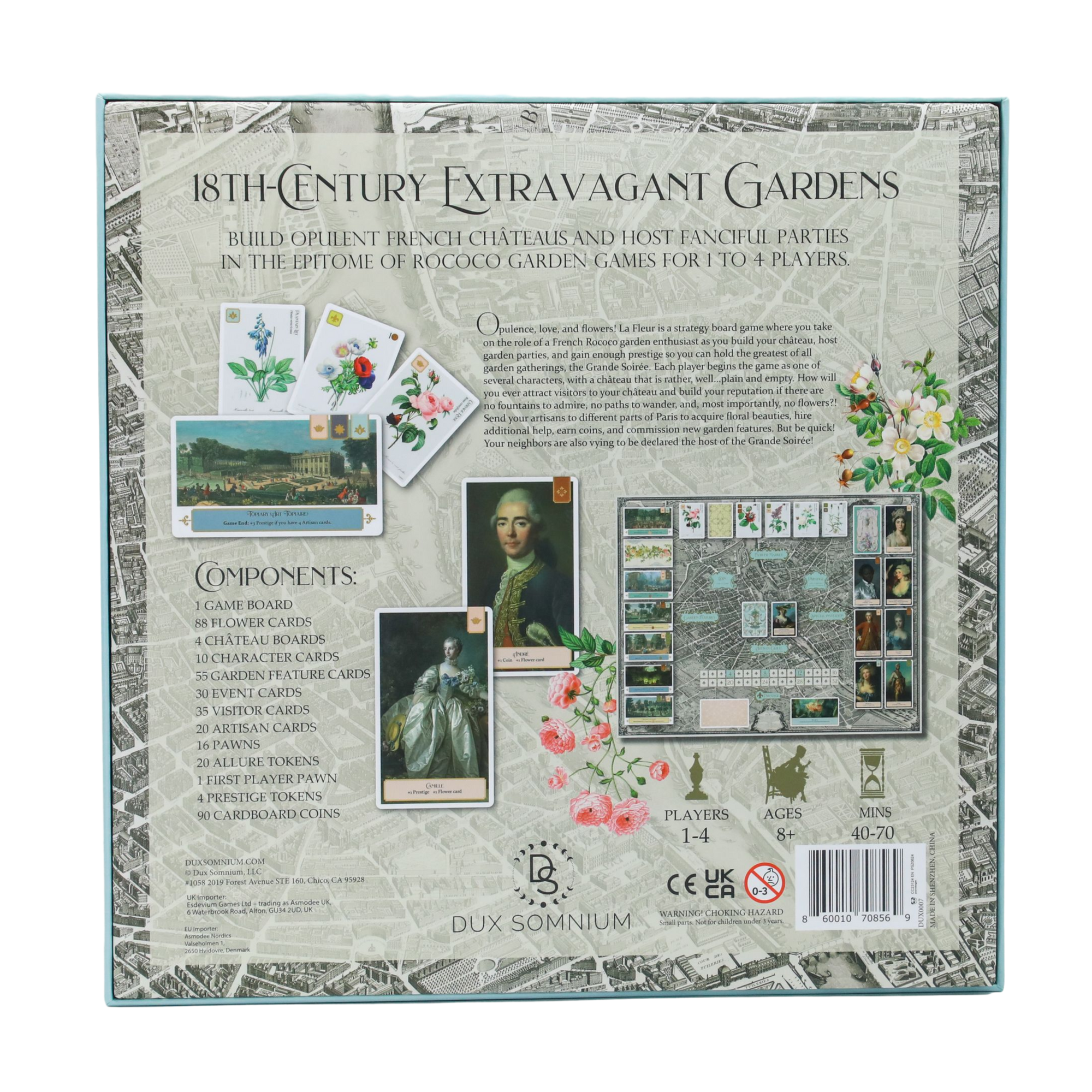 La Fleur - Board Game - Chateau Gardens in Rococo France