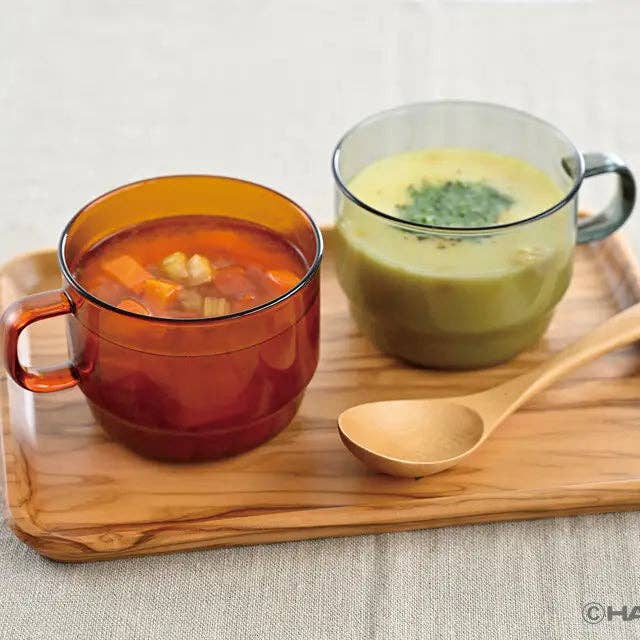 Hario - Colors Glass Series - Stackable Mug 300mL: Grey
