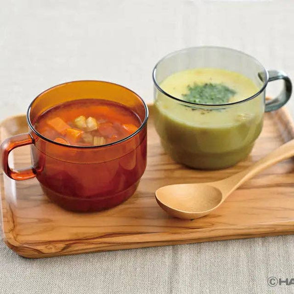 Hario - Colors Glass Series - Stackable Mug 300mL: Amber