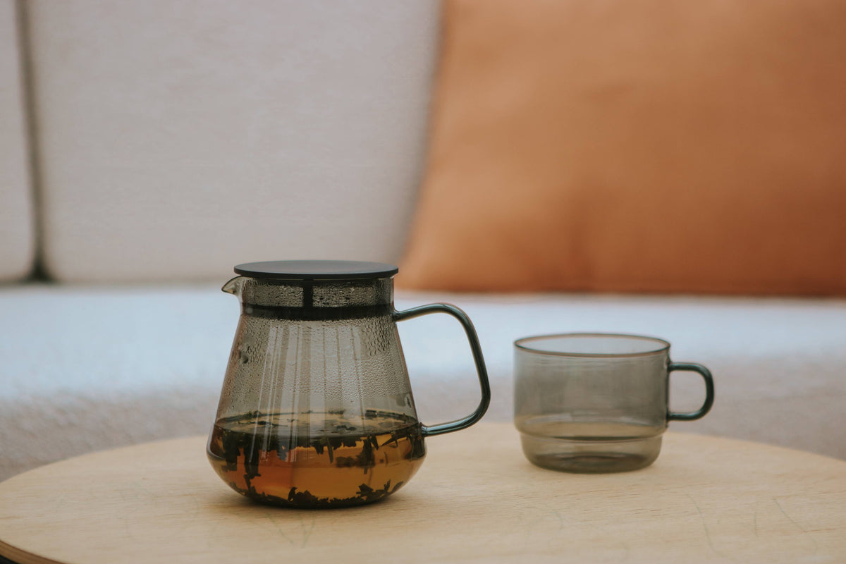 Hario - Colors Glass Series - Stackable Mug 300mL: Grey
