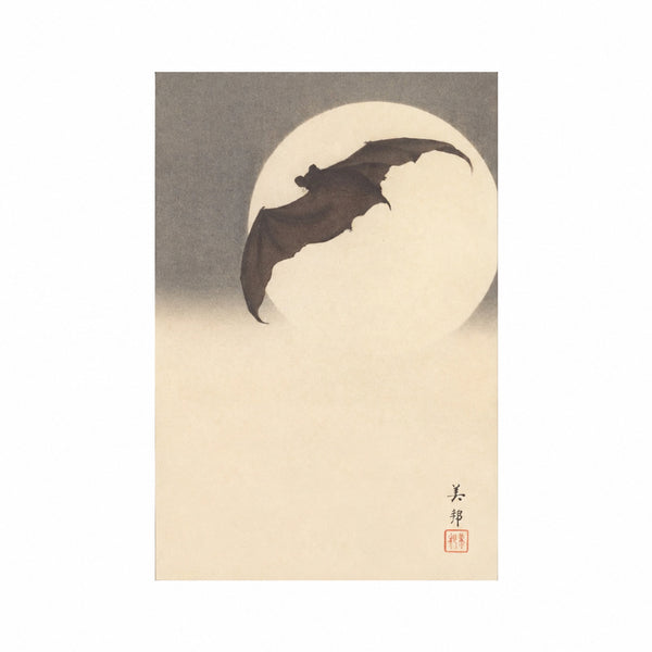 Bat by Moon - Postcard