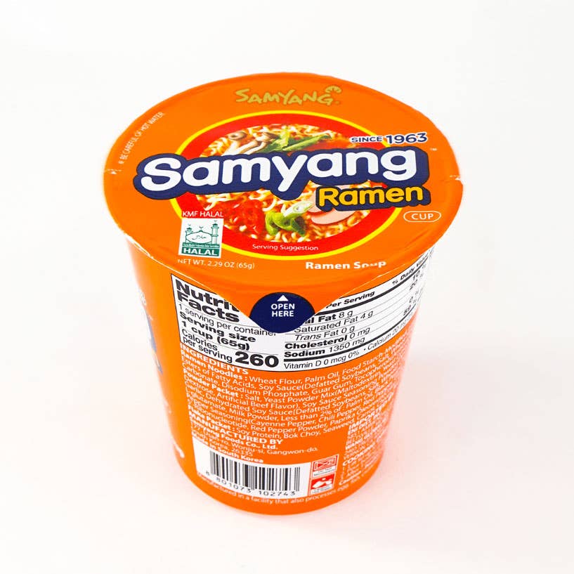 Samyang Original Ramen Cup Noodles– 65g (Pack of 6 Cups)