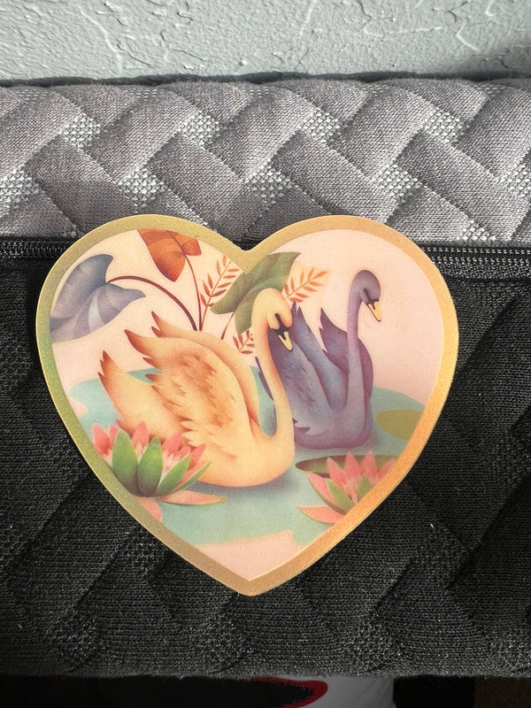 Swan Friends Sticker