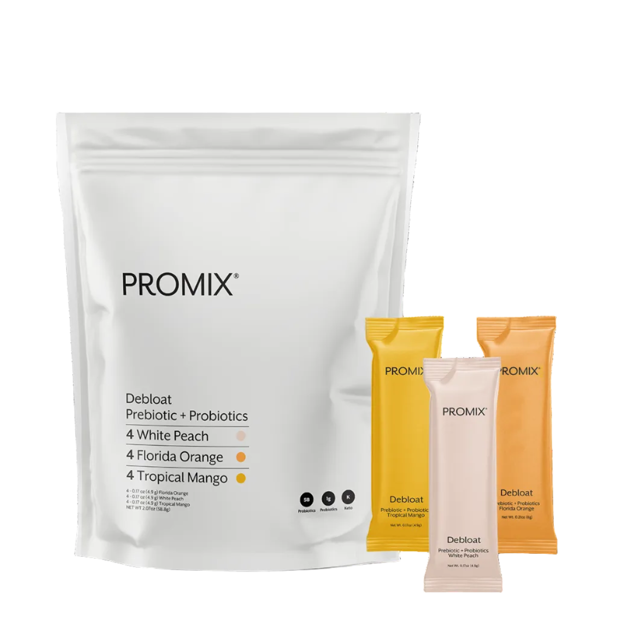 Promix - Debloat Variety Pack - Orange, Peach, Mango